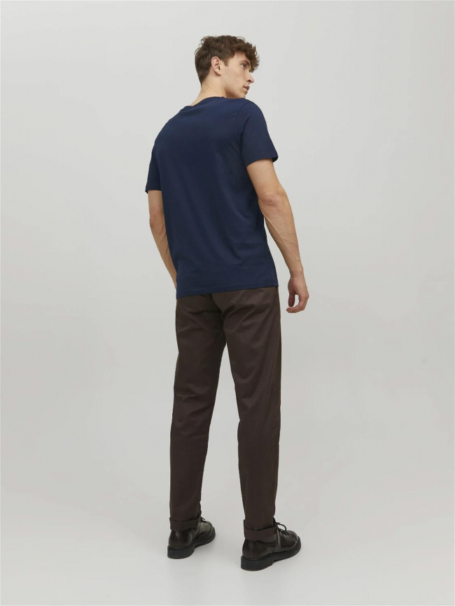 T-shirt organic basic bleu marine homme - Jack & Jones