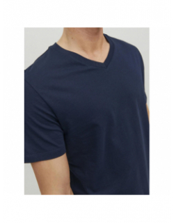 T-shirt organic basic bleu marine homme - Jack & Jones