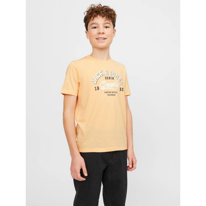 T-shirt logo orange junior - Jack & Jones