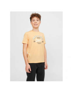 T-shirt logo orange junior - Jack & Jones