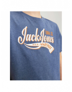 T-shirt à logo bleu garçon - Jack & Jones