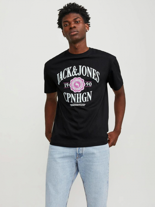 T-shirt originals noir et rose homme - Jack & Jones