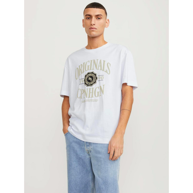 T-shirt logo originals doré blanc homme - Jack & Jones