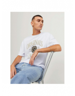 T-shirt logo originals doré blanc homme - Jack & Jones