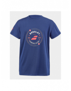 T-shirt de tennis graphique bleu marine homme - Babolat