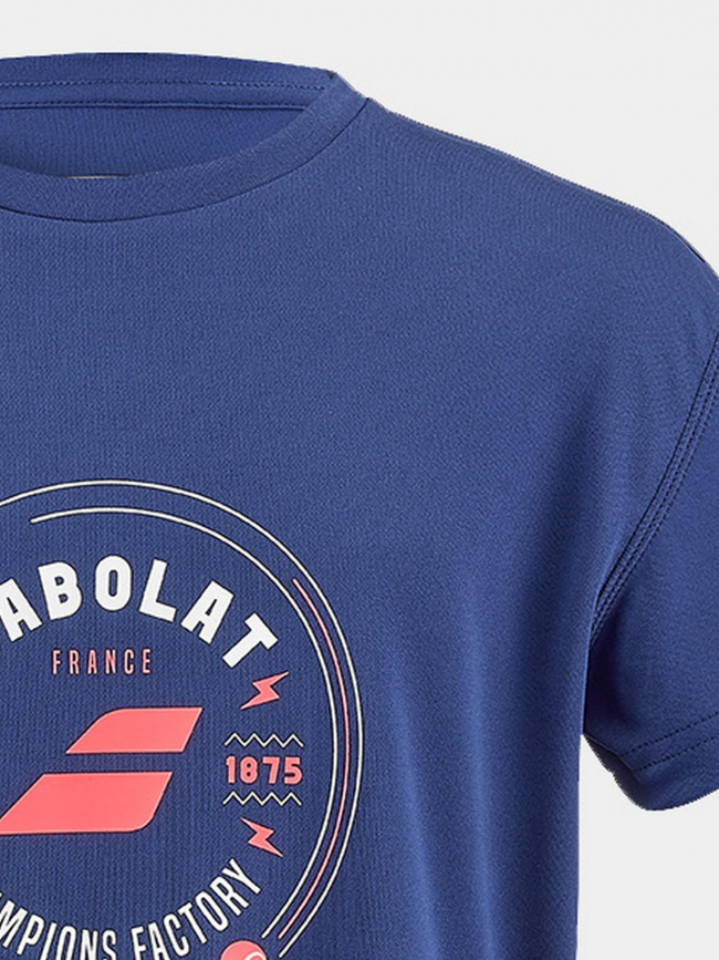 T-shirt de tennis graphique bleu marine homme - Babolat