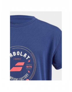 T-shirt de tennis graphique bleu marine homme - Babolat