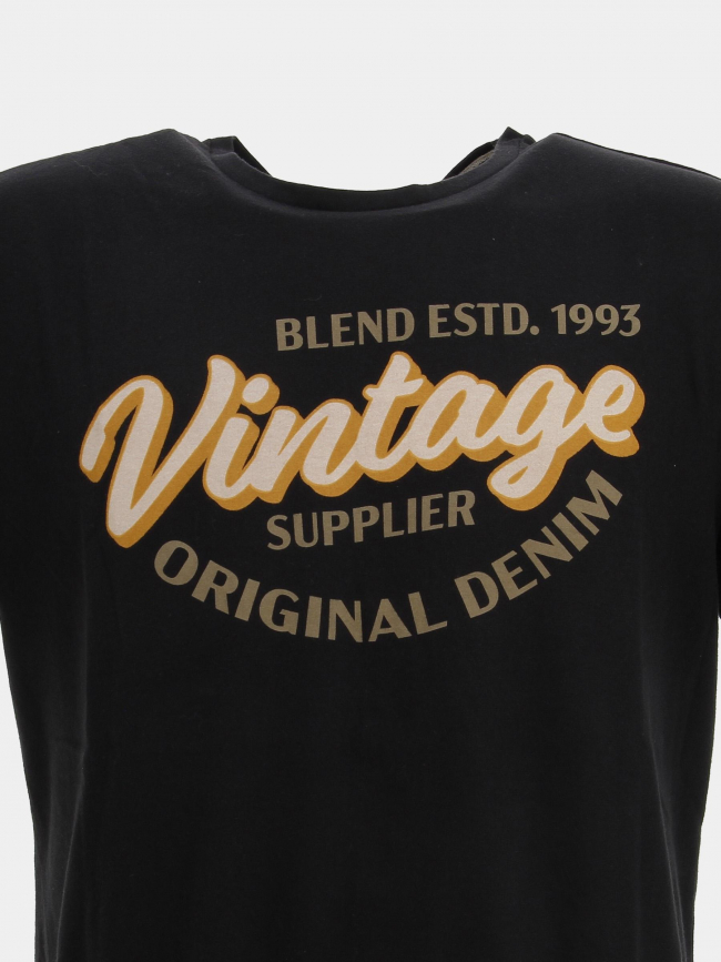 T-shirt vintage logo noir homme - Blend