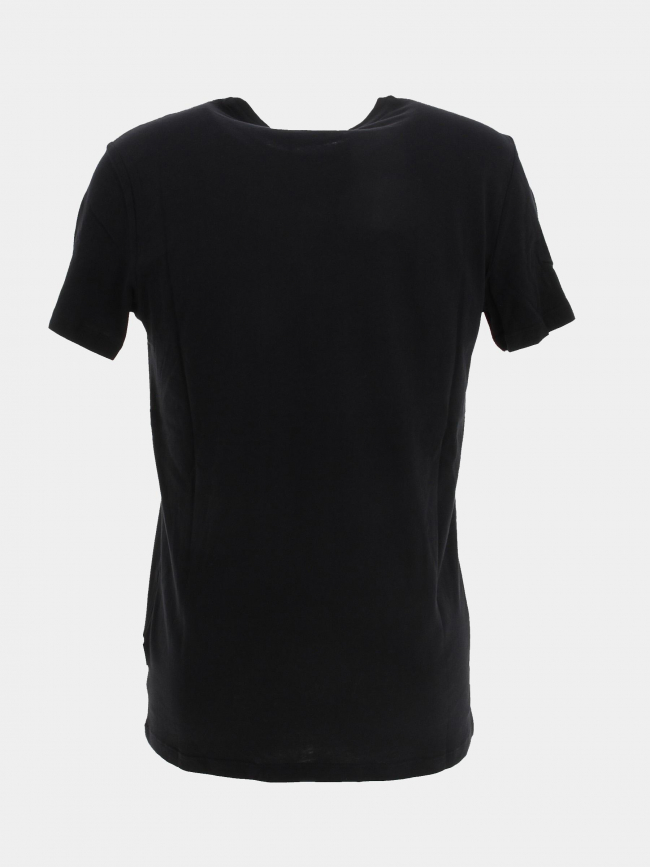 T-shirt poche colorée rayures noir homme - Blend