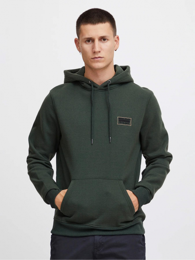 Sweat à capuche regular fit vert homme - Blend