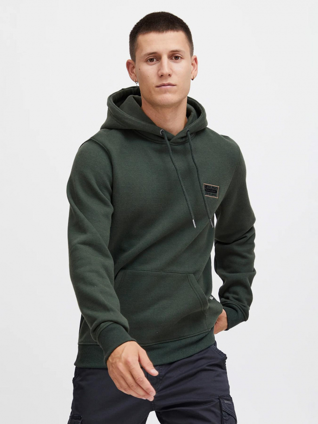 Sweat à capuche regular fit vert homme - Blend