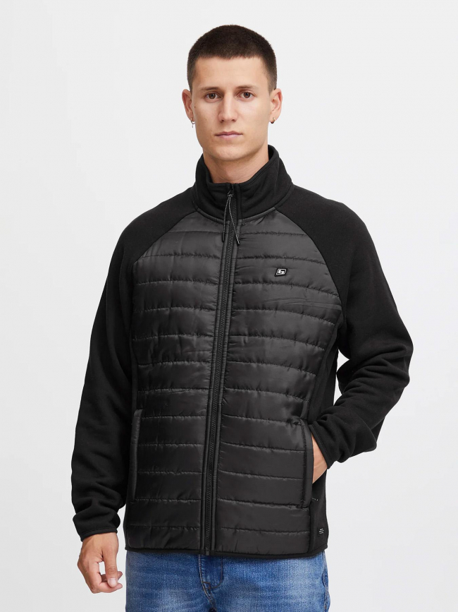 Veste outerwear bi-matière noir homme - Blend