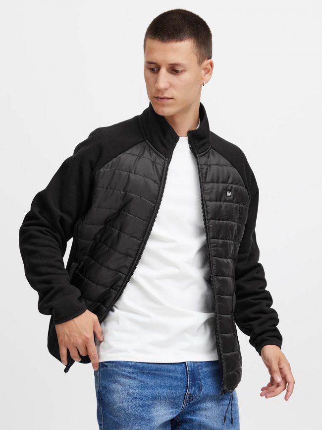 Veste outerwear bi-matière noir homme - Blend