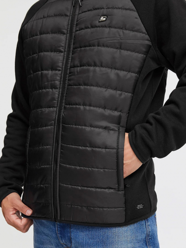 Veste outerwear bi-matière noir homme - Blend