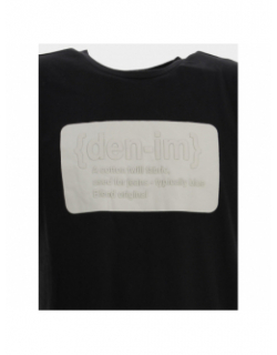 T-shirt regular fit à relief noir homme - Blend