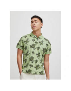 Polo regular fit à fleurs vert homme - Blend