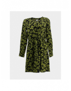 Robe courte piper floral vert femme - Jacqueline De Yong