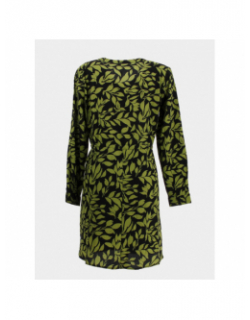 Robe courte piper floral vert femme - Jacqueline De Yong