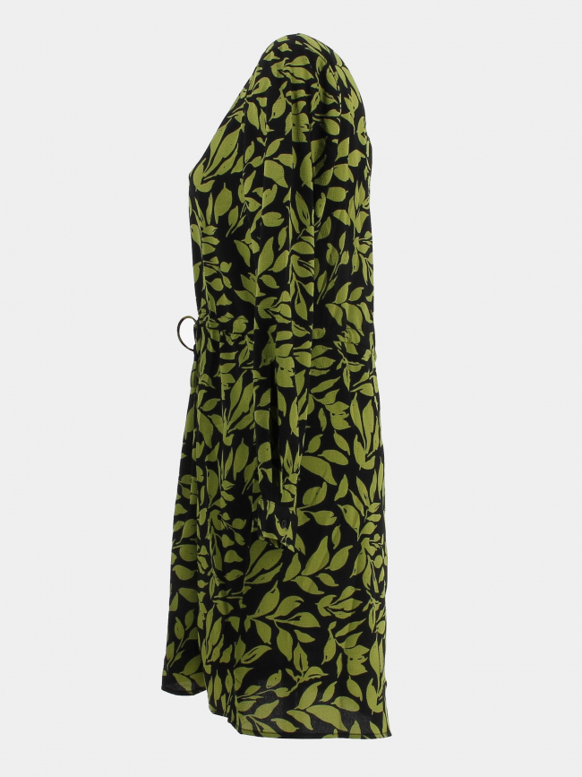 Robe courte piper floral vert femme - Jacqueline De Yong