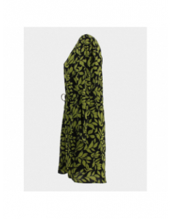 Robe courte piper floral vert femme - Jacqueline De Yong