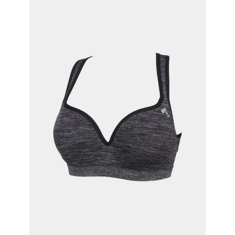 Brassière de sport martine seam gris anthracite femme - Only