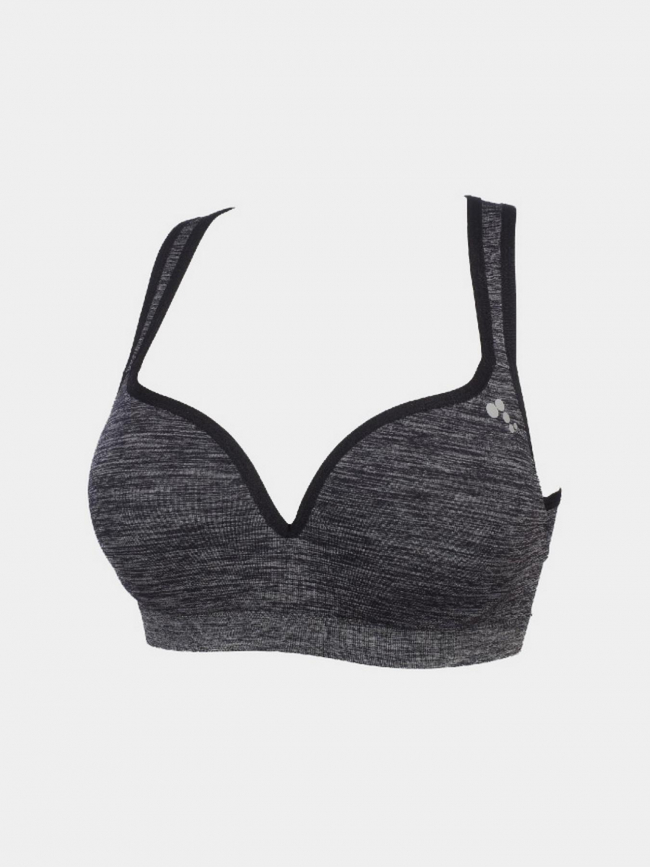 Brassière de sport martine seam gris anthracite femme - Only