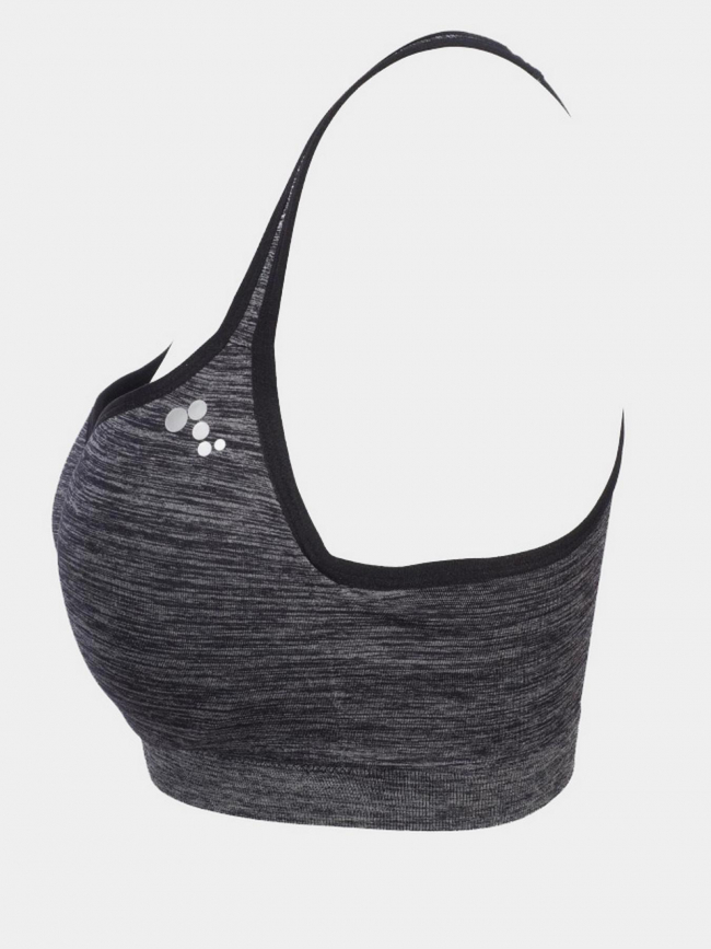 Brassière de sport martine seam gris anthracite femme - Only