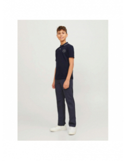 Polo blushield garçon bleu marine - Jack & Jones