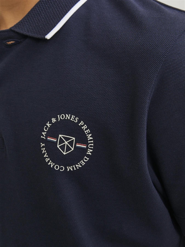 Polo blushield garçon bleu marine - Jack & Jones