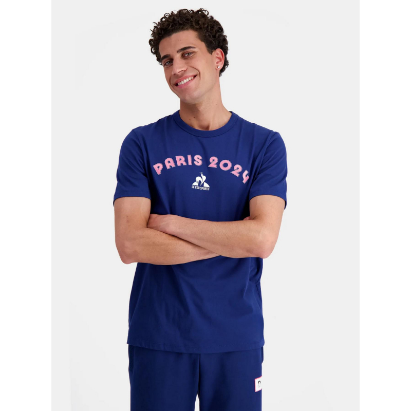 T-shirt graphic Paris 2024 bleu homme - Le Coq Sportif