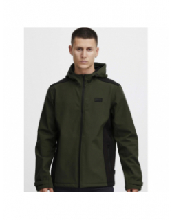 Veste outerwear imperméable vert et noir homme - Blend