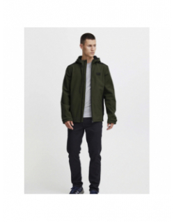 Veste outerwear imperméable vert et noir homme - Blend