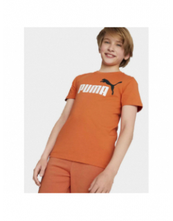 T-shirt essential logo orange garçon - Puma