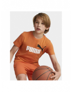 T-shirt essential logo orange garçon - Puma