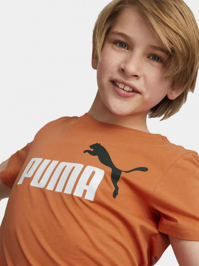 T-shirt essential logo orange garçon - Puma