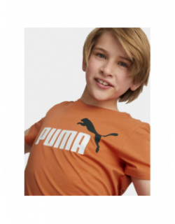 T-shirt essential logo orange garçon - Puma