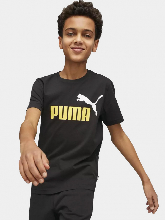 T-shirt essential logo noir garçon - Puma