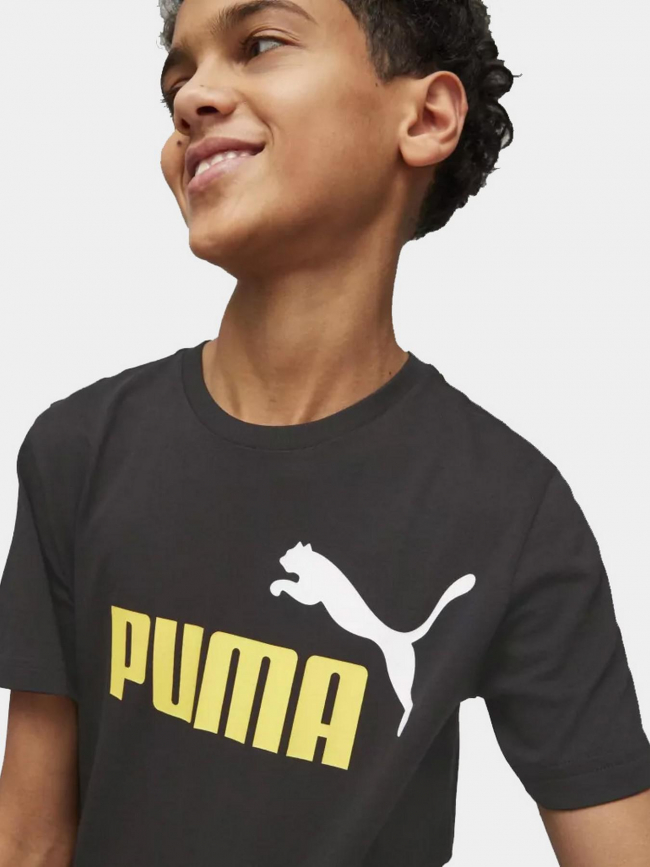 T-shirt essential logo noir garçon - Puma