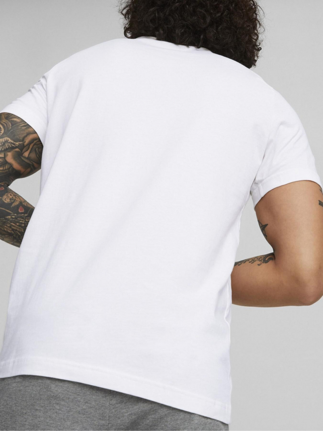 T-shirt essential logo blanc homme - Puma