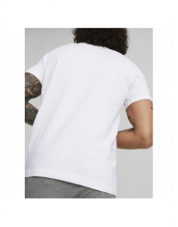 T-shirt essential logo blanc homme - Puma