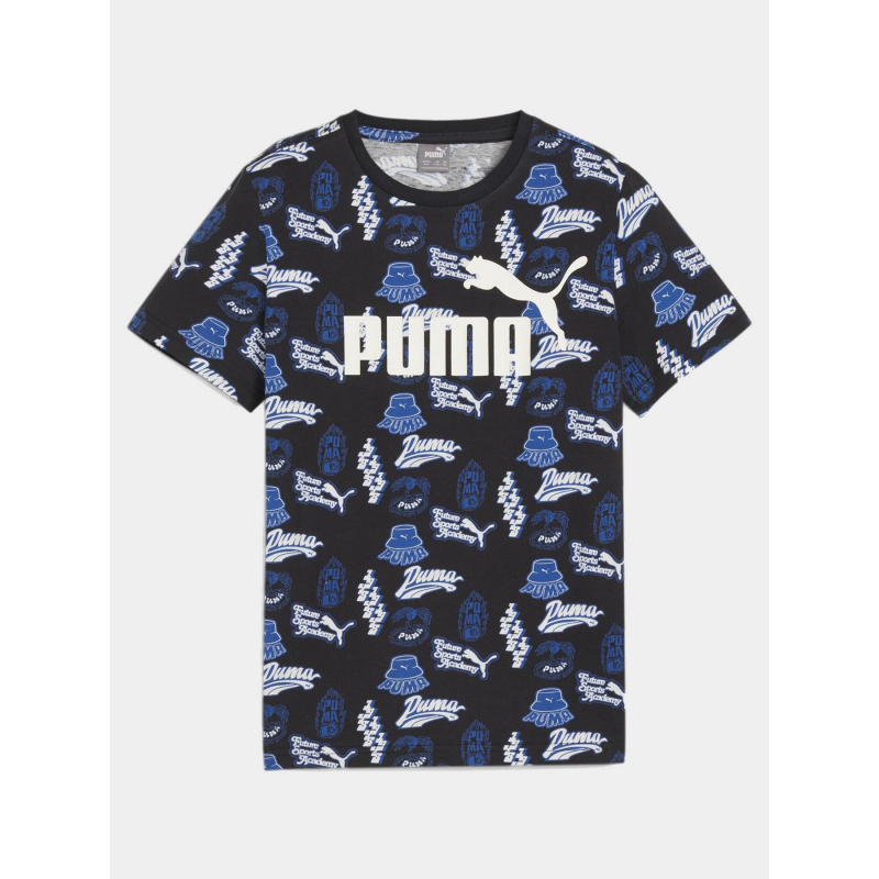 T-shirt essential graphique année 90 noir garçon - Puma