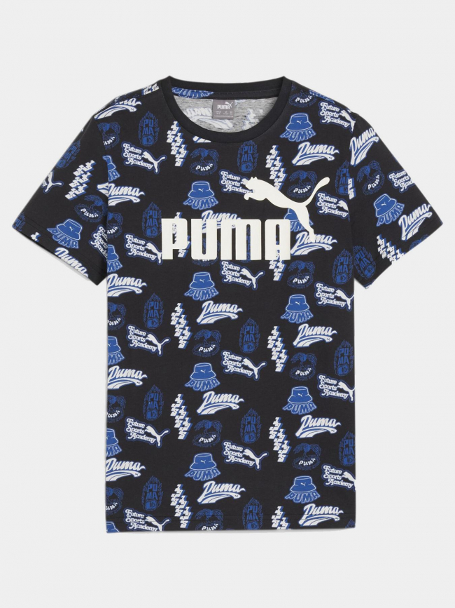 T-shirt essential graphique année 90 noir garçon - Puma