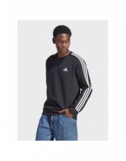 Sweat 3 stripes noir homme - Adidas