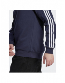 Sweat 3 stripes bleu marine homme - Adidas