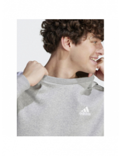 Sweat 3s fl basique logo gris clair homme - Adidas