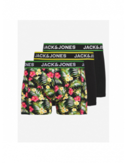 Pack 3 boxers pink flowers noir homme - Jack & Jones