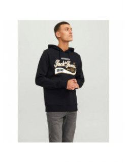 Sweat à capuche logo authentic noir homme - Jack & Jones