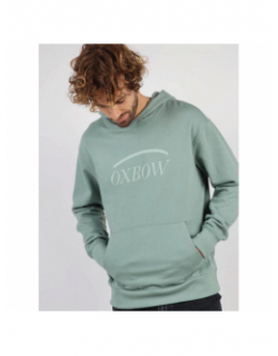 Sweat à capuche corporate vert d'eau homme - Oxbow