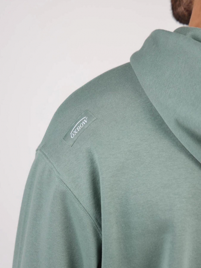 Sweat à capuche corporate vert d'eau homme - Oxbow