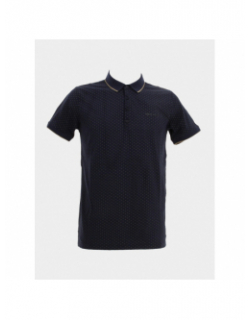 Polo pasy 2 à imprimé bleu marine homme - Teddy Smith